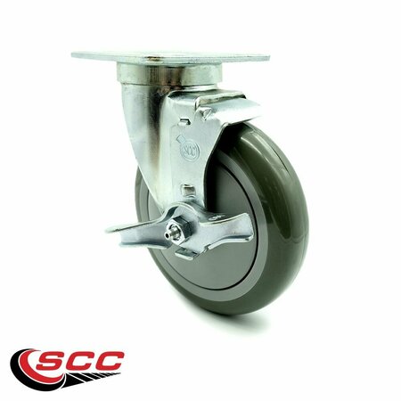 Service Caster Cooking Performance Group 359120-1100 Replacement Caster with Brake COO-SCC-20S514-PPUB-TLB-TPU1